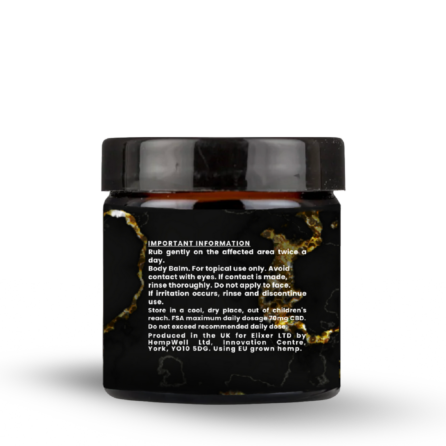 Elixer Maximum Recovery Muscle Balm CBD 500mg 50 ML