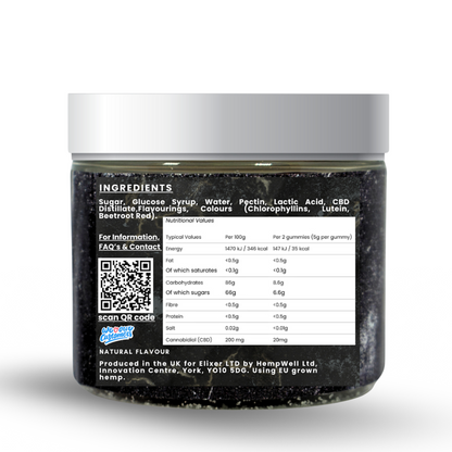 Elixer Organic CBD Gummies 300mg (30 x 10mg)