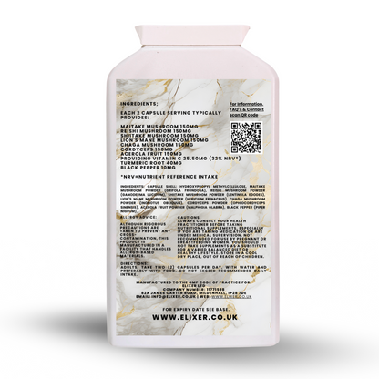 Elixer Super Mushroom Blend 120 Capsules - 320ml